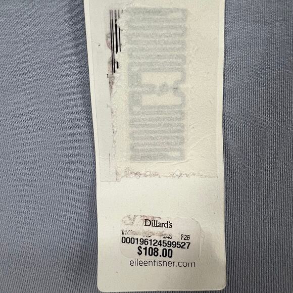 Eileen Fisher Top Womens S Blue Tencel Jersey Boat Neck LongTunic Shirt - Picture 13 of 14